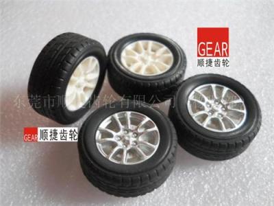 玩具车轮胎30MM ABS+PVC