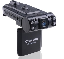 双摄头汽车行车记录仪 汽车黑匣子行车影像记录器