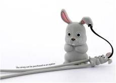 2011最新款环保小白兔硅胶手机吊绳 奈米防汙处理