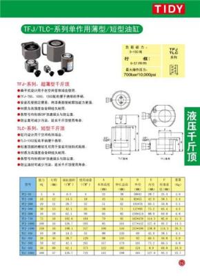 TFJ/TLC-单作用薄型/短型油缸