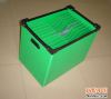 供应绿色塑胶中空板箱子 周转箱