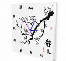 供應(yīng)亞克力有機(jī)玻璃時(shí)來(lái)運(yùn)轉(zhuǎn) 中國(guó)風(fēng)掛鐘ST-301