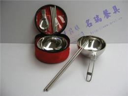 旅行餐具 野營(yíng)餐具 環(huán)保餐具 碗筷勺三件套套裝餐具
