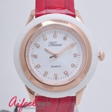 Titina 三針時尚手錶 钻石刻度陶瓷女表