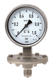 wika膜片压力表452/432.50.100/160朗渤
