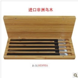 不锈钢头乌木筷子哪里好 张家港新锐艺术筷子厂