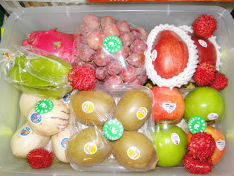 高档水果礼盒 进口水果箱 水果礼品卡