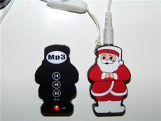 圣诞老人MP3 卡通 软胶MP3 提供开模