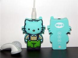 丹东猫MP3 卡通 软胶MP3 提供开模