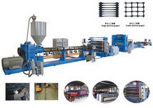 塑料挤出土工格栅生产机组青岛亿金源塑料機械有限公司