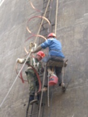新疆克拉玛依高空维修公司 烟囱维修 烟囱加固