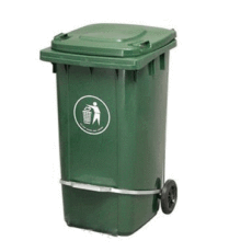 户外用240L可移动塑料垃圾桶 塑料垃圾桶价格