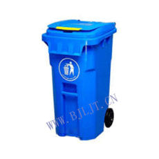 供应50L四轮移动塑料垃圾桶 环保垃圾桶 方形垃圾桶