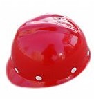 温州PZ09玻璃钢安全帽 红色