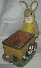 树脂兔仔摆件 树脂工艺品 树脂动物雕塑 树脂收纳盒