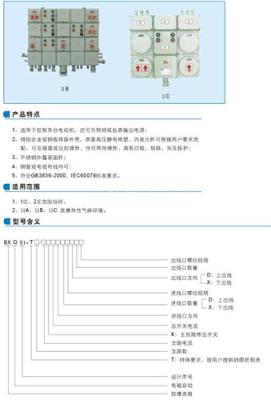 防爆动力配电箱 BXQ电磁起动箱 防爆动力起动配电箱