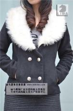今年流行冬装呢子毛领外套时尚短装外套新款上不断