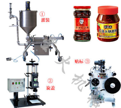 酱料灌装机 颗粒酱状酱料灌装生产线