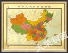 供应办公礼品 铜绘地图 立体地图 装饰地图 中国地图