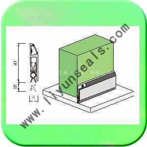 天津供应进口密封条 防尘暗装自动升降门窗密封条 北京