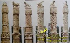 内蒙古玉山雕塑公司广场汉白玉盘龙柱文化柱雕塑加工