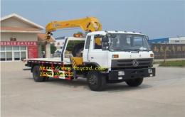 東風(fēng)153平板帶隨車(chē)吊清障車(chē)