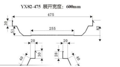 YX82-475咬合屋面系统 彩钢瓦