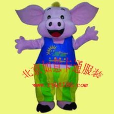 出售北京如意卡通服装 绵阳人偶行走服装 可可猪