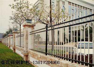 上海锌钢护栏批发 pvc塑钢护栏 浸塑护栏 pvc护栏价格
