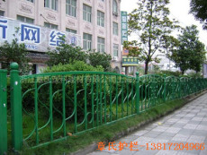上海园林栏杆 河道安全护栏 小区隔离栏 浸塑护栏加工