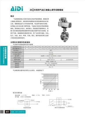 ZSS H W系列气动三维偏心调节切断蝶阀