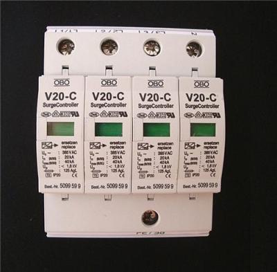 OBO防雷器电源避雷器 浪涌保护器V20-C/4三相五线制