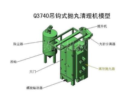 搪玻璃反应罐除锈设备搪玻璃反应锅抛丸机反应釜设备