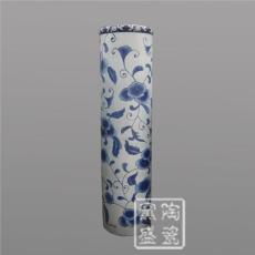 景德镇陶瓷工艺 酒店装饰青花箭筒大花瓶 套筒