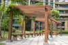 济南塑木花架塑木廊架塑木葡萄架设计