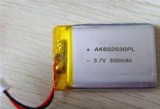 聚合物锂电池062030PL300mAh