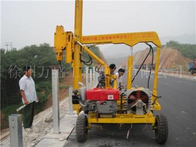徐州万盛高速公路打桩机 公路打桩机 护栏打桩机