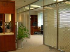 铝合金玻璃隔断价格办公室玻璃隔断墙图片双玻百叶隔断墙