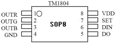 TM1829穿孔字IC