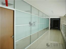 昆山玻璃隔断图片铝合金办公隔断价格成品玻璃隔断墙