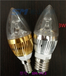 LED蜡烛灯外壳 E27 E14灯头蜡烛灯配件做工精致