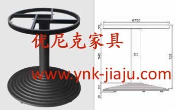 铸铁餐桌脚 餐台脚 铸铁脚 不锈钢餐桌脚