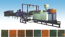 鲁奥机械提供PVC 喷丝地毯生产线