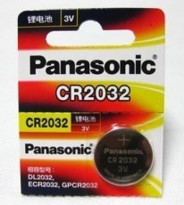 Panasonic松下CR2032/5BC锂离子纽扣电池3V