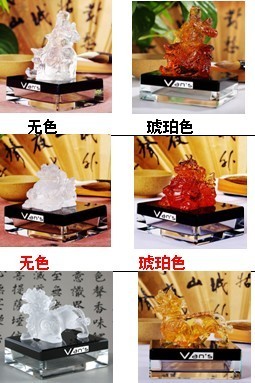 厂家直供精美琉璃工艺品 汽车内饰品 礼品定制