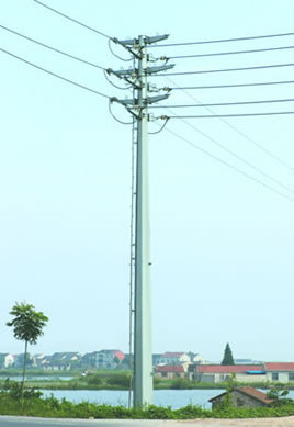 110kv 转角杆 霸州市华兴钢杆厂