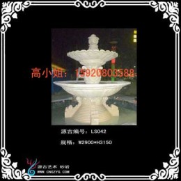 广州砂岩流水盆 玻璃钢跌水盆工厂 人造砂岩水景喷泉