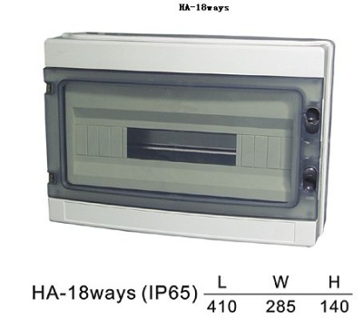 家用明装防水配电箱HA-18WAYS
