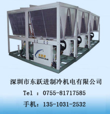 青岛冷冻机 工业冷水机 80匹风冷螺杆式冷水机原理