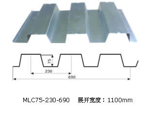 供应白银天水武威张掖690楼承板-CZ型钢-栓钉